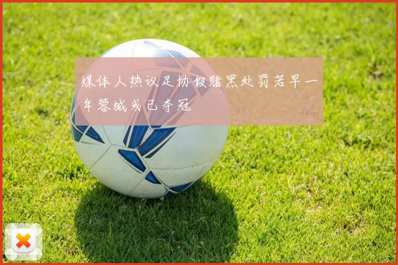媒体人热议足协假赌黑处罚若早一年蓉城或已夺冠